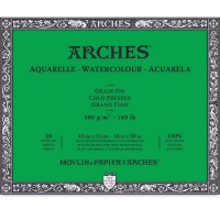 Блок для акварели Arches 300г/м2 Фин 51x41см, 20 листов