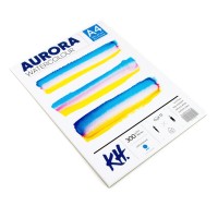 Альбом для акварели Aurora 300г/м2 А4, Cold (мелк. зерно), 12л., склейка