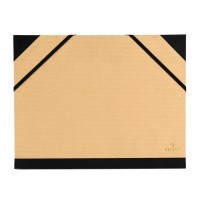 Папка CANSON Carton a Dessin Tendance, 52х72см, 2 эластичные резинки, коричневый крафт