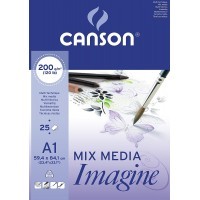 Альбом для графики Canson Imagine A1 мелкое зерно, 25 листов