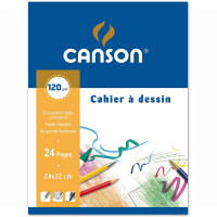 Cкетчбук ученический CANSON Cahier à Dessin, 120г/м2, 24x32см, 24л.