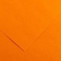 Бумага цветная CANSON Iris Vivaldi, 120г/м2, 50х65см, 08 Оранжевый мандарин; 25л./упак.