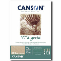 Альбом для графики CANSON C à Grain, 250г/м2, A3, желтая охра, 30л., склейка по короткой стороне