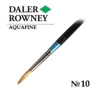 Кисть синтетика круглая №10 короткая ручка AQUAFINE Daler-Rowney