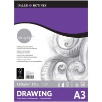Альбом для графики SIMPLY Daler-Rowney, 120г/м2, 29.7х42см (А3), 50 листов