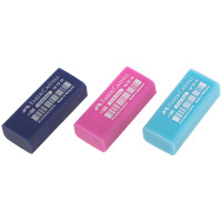 Ластик Faber-Castell `Dust Free`, 41х18х11мм, ассорти (синий, розовый или голубой)