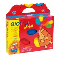 Набор пальчиковых красок GIOTTO be-be Super Finger Colours, 100мл, 3цв.