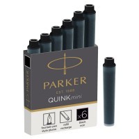 Картридж Parker Quink Z17 MINI черный чернила для ручек перьевых (6шт)