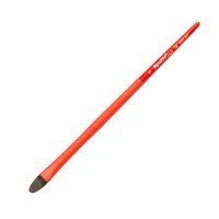 Кисть соболь-микс овальная №12 ROUBLOFF Aqua Red, короткая ручка, обойма soft-touch