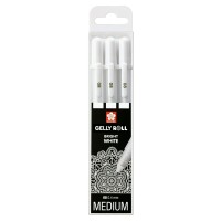 Гелевые ручки GELLY ROLL BASIC 08 Sakura, Белый, 3шт.