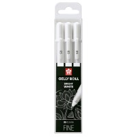 Гелевые ручки GELLY ROLL BASIC 05 Sakura, Белый, 3шт.