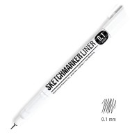 Ручка капиллярная (линер) SKETCHMARKER 0.1мм, черный