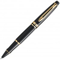 Ручка роллер Waterman Expert 3 Black Laque GT, F черные чернила