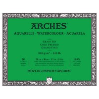 Блок для акварели Arches 300г/м2 Фин 36х28см, 20 листов