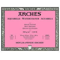Блок для акварели Arches 300г/м2 Сатин 31x41см, 20 листов