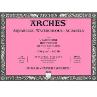 Блок для акварели Arches 300г/м2 Сатин 36x51см, 20 листов