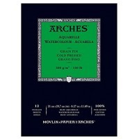 Альбом для акварели Arches 300г/м2 Фин 29.7x21см, 12л., склейка