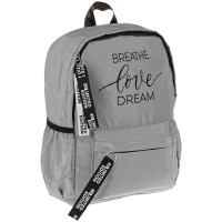 Рюкзак ArtSpace Style св.серый 39х29х13см, 1 отделение, 3 кармана