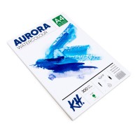 Альбом для акварели Aurora 300г/м2 А4, Rough (крупн.зерно), 12л., склейка