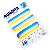 Альбом для акварели Aurora 300г/м2 А3, Cold (мелк. зерно), 12л., склейка