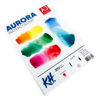 Альбом для акварели Aurora 300г/м2 А3, Hot (шероховатая), 12л., склейка