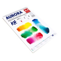 Альбом для акварели Aurora 300г/м2 А4, Hot (шероховатая), 12л., спираль