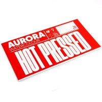 Блок для акварели Raw Aurora 300г/м2 18х36см, Hot (шероховатая), 20л., склейка