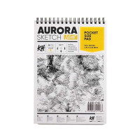 Скетчбук Sketch Light Aurora 90г/м2 11x16см 50 листов, спираль
