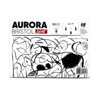 Альбом Bristol Light Aurora 180гр/м2 А4, 40л., склейка (альбомная ориентация)