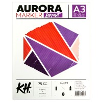 Альбом для маркеров Marker&Layout Aurora 75г/м2 А3, 50л., склейка
