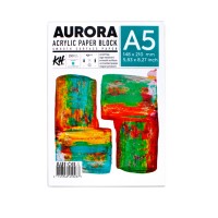 Блок бумаги для акрила Aurora 290г/м2 А5, 20л., склейка по 4-м сторонам