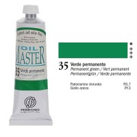 Краска масляная OIL MASTER Ferrario, туба 60мл, 35 зелёный перманентный