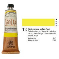 Краска масляная VAN DYCK Ferrario, туба 60мл, 12 кадмий лимонный