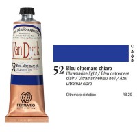 Краска масляная VAN DYCK Ferrario, туба 60мл, 52 ультрамарин светлый