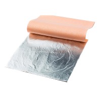 Поталь 14х14см (25 листов) AZIENDA (Ferrario), серебро (имит.)