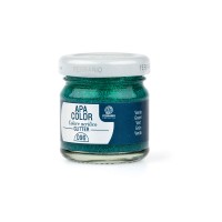 Краска акриловая APA COLOR 40мл Ferrario, 96 зеленый (глиттер)