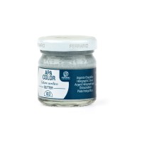 Краска акриловая APA COLOR 40мл Ferrario, 103 серебро радужное (глиттер)