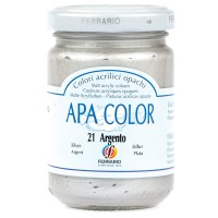 Краска акриловая APA COLOR 1000мл Ferrario, 21 серебро (металлик)