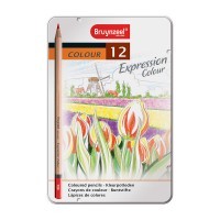 Набор цветных карандашей в мет.коробке EXPRESSION Bruynzeel, 12 цветов