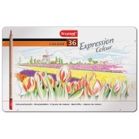 Набор цветных карандашей в мет.коробке EXPRESSION Bruynzeel, 36 цветов