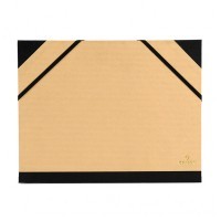Папка CANSON Carton a Dessin Tendance, 32х45см, 2 эластичные резинки, коричневый крафт