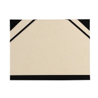 Папка CANSON Carton a Dessin Brut Customisable, 26х33см, 2 эластичные резинки, бежевый картон