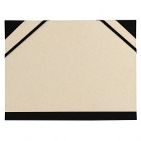 Папка CANSON Carton a Dessin Brut Customisable, 61х81см, 2 эластичные резинки, бежевый картон