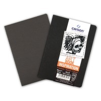 Набор 2 блокнота для графики, обложки для пастели черный/серый, CANSON Art Book Inspiration, 96г/м2, 10.5х14.8см, 24 листа