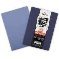 Набор 2 блокнота для графики, обложки для пастели индиго/голубой, CANSON Art Book Inspiration, 96г/м2, 14.8х21см, 30 листов