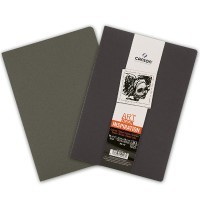 Набор 2 блокнота для графики, обложки для пастели черный/серый, CANSON Art Book Inspiration, 96г/м2, 21х29.7см, 36 листов