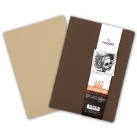 Набор 2 блокнота для графики, обложки для пастели коричневый/бежевый, CANSON Art Book Inspiration, 96г/м2, 21х29.7см, 36 листов