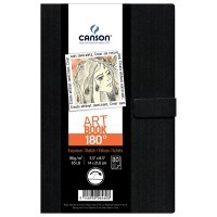 Блокнот в твердой обложке для зарисовок CANSON Art Book 180°, 96г/м2, 14х21.6см, 80 листов