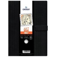 Блокнот в твердой обложке для зарисовок CANSON Art Book 180°, 96г/м2, 21.6х27.9см, 80 листов