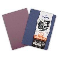 Набор 2 блокнота для графики, обложки для пастели ультрамарин/лиловый, CANSON Art Book Inspiration, 96г/м2, 10.5х14.8см, 24 листа